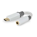 Nedis USB-C™ Adapter | USB 2.0 | USB-C™ Hane | 3.5 mm Hona | 0.10 m | Rund | Guldplaterad | PVC | Vit | Låda Nedis USB-C™ Adapter | USB 2.0 | USB-C™ Hane | 3.5 mm Hona | 0.10 m | Rund | Guldplaterad | PVC | Vit | Låda
