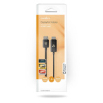 Nedis Displayport-adapter | DisplayPort Hane | HDMI™ Kontakt | 8K@30Hz | Nickelplaterad | Rak | 1.80 m | Rund | TPE | Svart | Låda