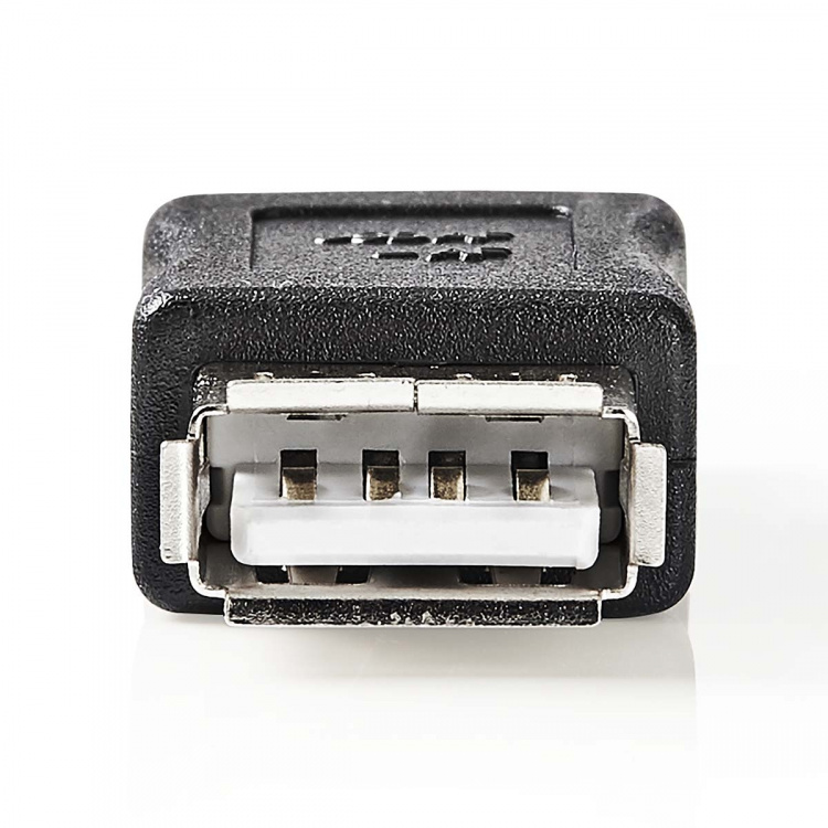 Nedis USB-A Adapter | USB 2.0 | USB-A Hona | USB-A Hona | 480 Mbps | Rund | Nickelplaterad | PVC | Svart | Låda Nedis USB-A Adapter | USB 2.0 | USB-A Hona | USB-A Hona | 480 Mbps | Rund | Nickelplaterad | PVC | Svart | Låda