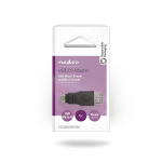 Nedis USB Mikro-B Adapter | USB 2.0 | USB Micro-B Hane | USB-A Hona | 480 Mbps | Nickelplaterad | PVC | Svart | Blister Nedis USB Mikro-B Adapter | USB 2.0 | USB Micro-B Hane | USB-A Hona | 480 Mbps | Nickelplaterad | PVC | Svart | Blister