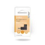 Nedis USB-A Adapter | USB 2.0 | USB-A Hane | USB-A Hona | 480 Mbps | Rund | Nickelplaterad | PVC | Svart | Låda