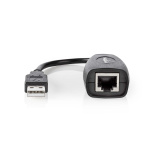 Nedis Aktiv USB-kabel | USB 1.1 | USB-A Hane | RJ45 Hona | 12 Mbps | 0.20 m | Rund | Nickelplaterad | PVC | Koppar | Låda