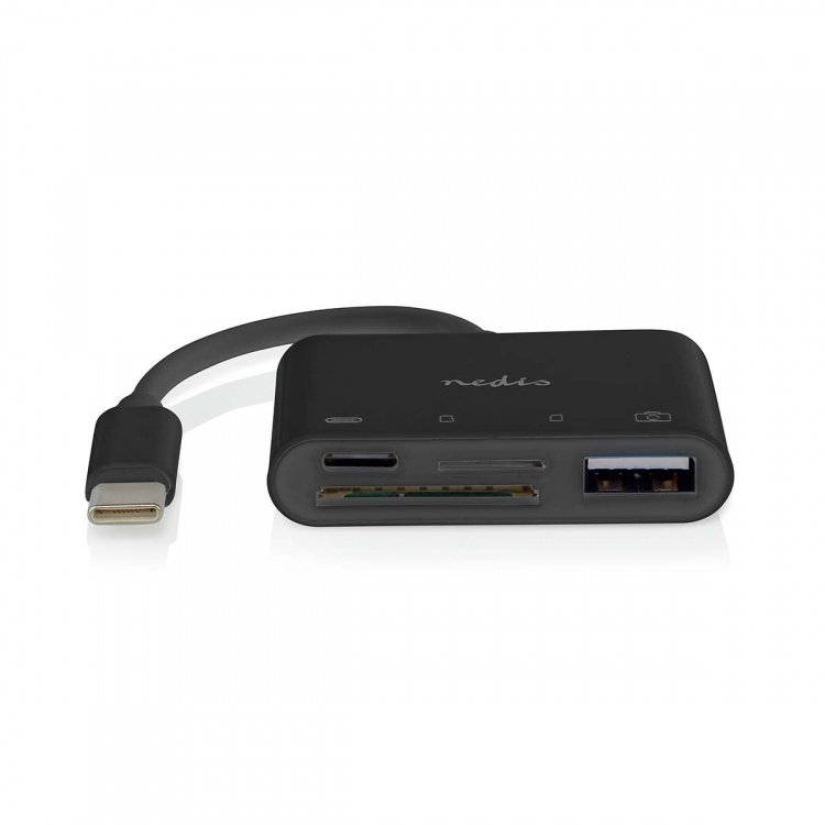 Nedis USB-hubb | 1x USB-C™ | 1x USB A / 1x USB-C™ | 4-Port port(s) | USB 2.0 | USB ström | SD & MicroSD