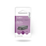 Nedis USB-C™ Adapter | USB 3.2 Gen 1 | USB-C™ Hane | USB-A Hona | 5 Gbps | OTG | Rund | Nickelplaterad | Svart | Låda Nedis USB-C™ Adapter | USB 3.2 Gen 1 | USB-C™ Hane | USB-A Hona | 5 Gbps | OTG | Rund | Nickelplaterad | Svart | Låda