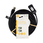 Nedis Aktiv USB-kabel | USB 2.0 | USB-A Hane | USB-A Hona | 480 Mbps | 10.0 m | Rund | Nickelplaterad | PVC | Koppar | Label Nedis Aktiv USB-kabel | USB 2.0 | USB-A Hane | USB-A Hona | 480 Mbps | 10.0 m | Rund | Nickelplaterad | PVC | Koppar | Label