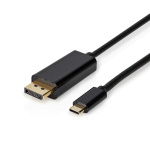 Nedis USB-C™ Adapter | USB 3.2 Gen 1 | USB-C™ Hane | DisplayPort Hane | 4K@60Hz | 2.00 m | Rund | Guldplaterad | PVC | Svart | Label Nedis USB-C™ Adapter | USB 3.2 Gen 1 | USB-C™ Hane | DisplayPort Hane | 4K@60Hz | 2.00 m | Rund | Guldplaterad | PVC | Svart | Label