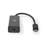 Nedis USB-C™ Adapter | USB 3.2 Gen 1 | USB-C™ Hane | Mini DisplayPort Hona | 8K@60Hz | 0.20 m | Rund | Nickelplaterad | PVC | Svart | Plastpåse Nedis USB-C™ Adapter | USB 3.2 Gen 1 | USB-C™ Hane | Mini DisplayPort Hona | 8K@60Hz | 0.20 m | Rund | Nickelplaterad | PVC | Svart | Plastpåse