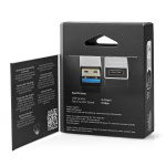 Nedis USB-A Adapter | USB 3.2 Gen 1 | USB-A Hane | USB-C™ Hona | 5 Gbps | Rund | Nickelplaterad | Silver | Kartong med täckt fönster