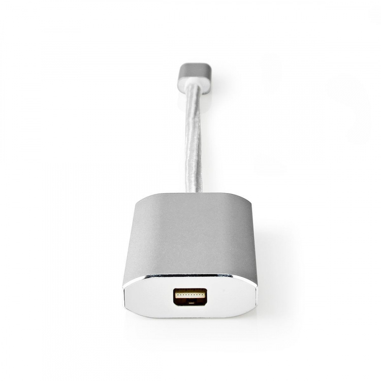 Nedis USB-C™ Adapter | USB 3.2 Gen 1 | USB-C™ Hane | Mini DisplayPort Hona | Power delivery | 0.20 m | Rund | Guldplaterad | Flätad / Nylon | Silver | Kartong med täckt fönster Nedis USB-C™ Adapter | USB 3.2 Gen 1 | USB-C™ Hane | Mini DisplayPort Hona | Power delivery | 0.20 m | Rund | Guldplaterad | Flätad / Nylon | Silver | Kartong med täckt fönster