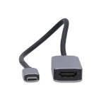 Nedis USB-C™ Adapter | USB 3.2 Gen 1 | USB-C™ Hane | HDMI™ Utgång | 8K@60Hz | 0.20 m | Rund | Nickelplaterad | PVC | Svart | Låda