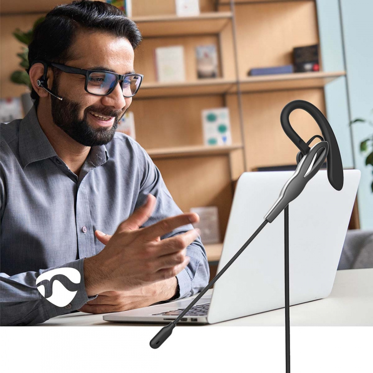 Nedis PC headset | In-Ear | Mono | USB Type-A / USB Type-C™ | Vikbara Mikrofon | Grå / Svart Nedis PC headset | In-Ear | Mono | USB Type-A / USB Type-C™ | Vikbara Mikrofon | Grå / Svart