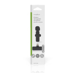 Nedis Mikrofon | Apparat: Notebook / Smartphone / Tablet | Trådlös / USB Type-C™ | USB-C™ Female | På / av-knapp