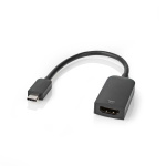 Nedis USB-C™ Adapter | USB 3.2 Gen 1 | USB-C™ Hane | HDMI™ Utgång | 4K@60Hz | 0.20 m | Rund | Nickelplaterad | PVC | Svart | Låda