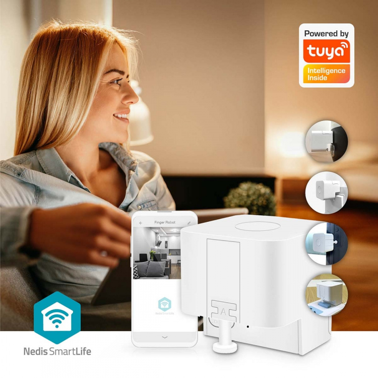 Nedis SmartLife Finger Robot | CR2 | 1000 mAh | Bluetooth® | Tre olika sorters fingrar Nedis SmartLife Finger Robot | CR2 | 1000 mAh | Bluetooth® | Tre olika sorters fingrar