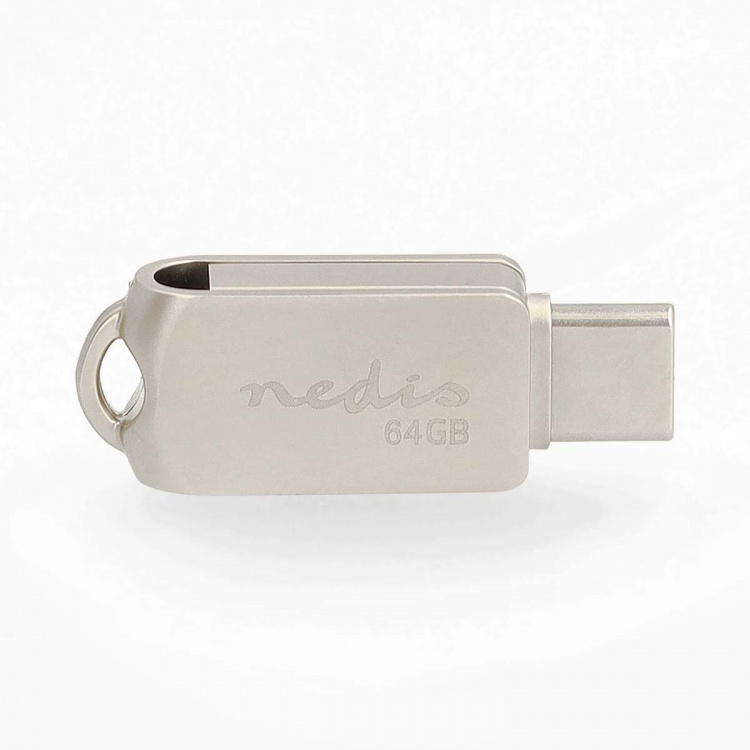 Nedis Flash Drive | 64 GB | USB-A / USB-C™ | Läshastighet: 90 MB/s | Skrivhastighet: 20 MB/s Nedis Flash Drive | 64 GB | USB-A / USB-C™ | Läshastighet: 90 MB/s | Skrivhastighet: 20 MB/s