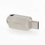 Nedis Flash Drive | 64 GB | USB-A / USB-C™ | Läshastighet: 90 MB/s | Skrivhastighet: 20 MB/s Nedis Flash Drive | 64 GB | USB-A / USB-C™ | Läshastighet: 90 MB/s | Skrivhastighet: 20 MB/s