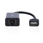 Nedis USB-förlängare | USB 2.0 | 1x USB-A Hane | 1x RJ45 Female | 1x USB-A Hona | 1x RJ45 Female | 50 m | 480 Mbps | Nickelplaterad | Rund | PVC | Svart | Låda