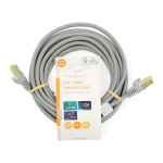 Nedis CAT7 nätverkskabel | S/FTP | RJ45 hane | RJ45 hane | 5.00 m | Snagless | Rund | LSZH | Grå | Label Nedis CAT7 nätverkskabel | S/FTP | RJ45 hane | RJ45 hane | 5.00 m | Snagless | Rund | LSZH | Grå | Label