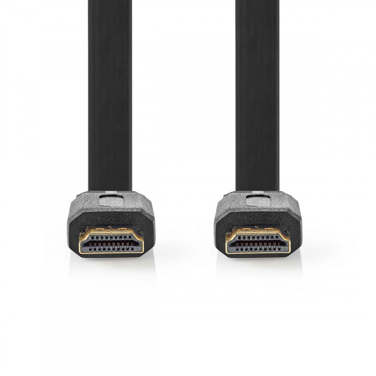 Nedis High Speed HDMI ™ kabel med Ethernet | HDMI™ Kontakt | HDMI™ Kontakt | 4K@30Hz | 10.2 Gbps | 2.00 m | Platt | PVC | Svart | Label Nedis High Speed HDMI ™ kabel med Ethernet | HDMI™ Kontakt | HDMI™ Kontakt | 4K@30Hz | 10.2 Gbps | 2.00 m | Platt | PVC | Svart | Label
