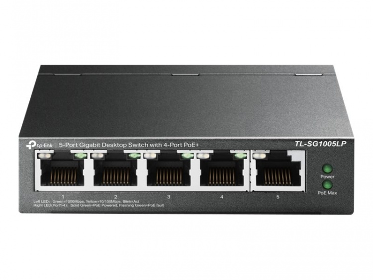 TP-Link TL-SG1005LP Switch 5-port Gigabit PoE+ TP-Link TL-SG1005LP Switch 5-port Gigabit PoE+
