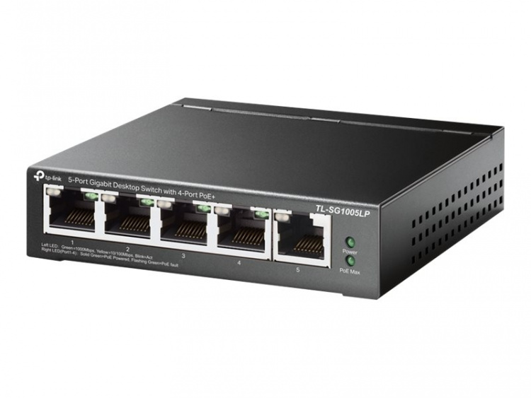 TP-Link TL-SG1005LP Switch 5-port Gigabit PoE+ TP-Link TL-SG1005LP Switch 5-port Gigabit PoE+