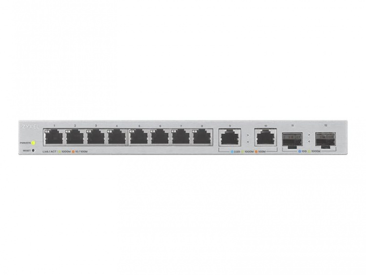 ZyXEL XGS1210-12 Switch 12-port 2.5 Gigabit Ethernet ZyXEL XGS1210-12 Switch 12-port 2.5 Gigabit Ethernet