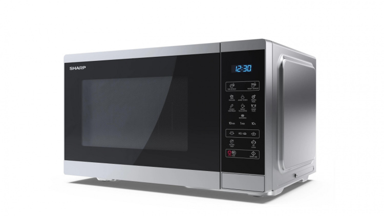 Sharp Mikrobangu krosnele Sharp Microwave Oven YC-MS252AE-S Free standing 25 L 900 W Sidabrinis
