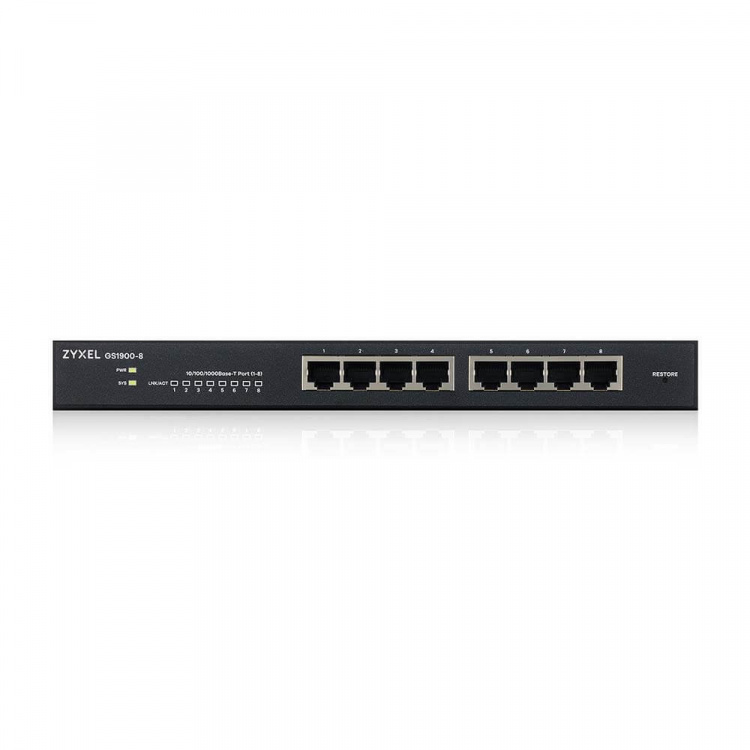 ZyXEL GS1900-8, 8 Port L2 Smart Switch ZyXEL GS1900-8, 8 Port L2 Smart Switch