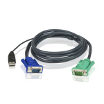 ATEN KVM Kabel VGA hane / USB A hane - Aten SPHD15-G 1.8 m