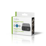 Nedis Digital Audio Omvandlare | Tvåvägs | Ingång för audio/video/dataanslutningar: 1x S/PDIF (RCA) Female / 1x Toslink Female | Audio / video / dataanslutningar utgång: 1x S/PDIF (RCA) Female / 1x TosLink Female | Instruktionsbok | Svart