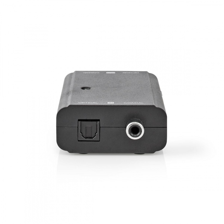 Nedis Digital Audio Omvandlare | Tvåvägs | Ingång för audio/video/dataanslutningar: 1x S/PDIF (RCA) Female / 1x Toslink Female | Audio / video / dataanslutningar utgång: 1x S/PDIF (RCA) Female / 1x TosLink Female | Instruktionsbok | Svart