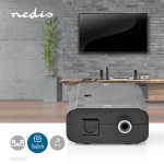 Nedis Digital Audio Omvandlare | Envägs | Ingång för audio/video/dataanslutningar: 2x RCA Male | Audio / video / dataanslutningar utgång: 1x S/PDIF (RCA) Female / 1x TosLink Female | Instruktionsbok | Svart