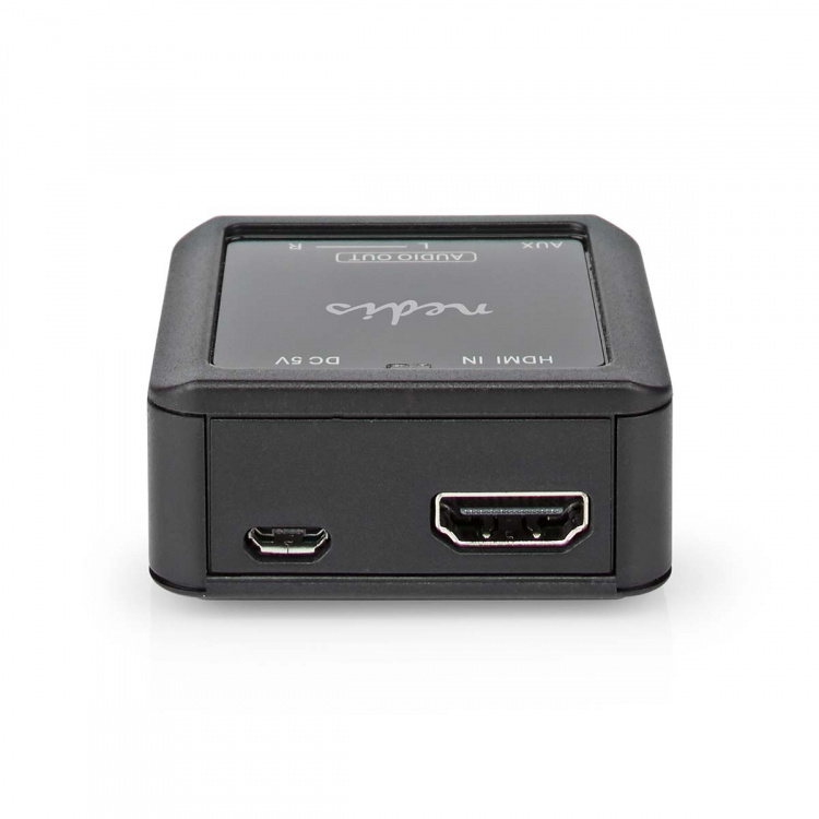 Nedis Digital Audio Omvandlare | Envägs | Ingång för audio/video/dataanslutningar: HDMI™ Input | Audio / video / dataanslutningar utgång: 1x 3.5 mm / 2x (2x RCA Female) | Automatisk | Antracit