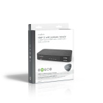 Nedis Digital Audio Omvandlare | Tvåvägs | Ingång för audio/video/dataanslutningar: DC Power / 1x HDMI™ Input | Audio / video / dataanslutningar utgång: 1x 3.5 mm / 1x TosLink / 3x HDMI™ Output | Automatisk / Knapp | Antracit