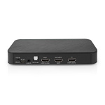 Nedis Digital Audio Omvandlare | Tvåvägs | Ingång för audio/video/dataanslutningar: DC Power / 1x HDMI™ Input | Audio / video / dataanslutningar utgång: 1x 3.5 mm / 1x TosLink / 3x HDMI™ Output | Automatisk / Knapp | Antracit