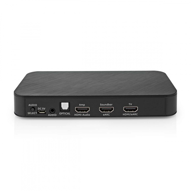 Nedis Digital Audio Omvandlare | Tvåvägs | Ingång för audio/video/dataanslutningar: DC Power / 1x HDMI™ Input | Audio / video / dataanslutningar utgång: 1x 3.5 mm / 1x TosLink / 3x HDMI™ Output | Automatisk / Knapp | Antracit
