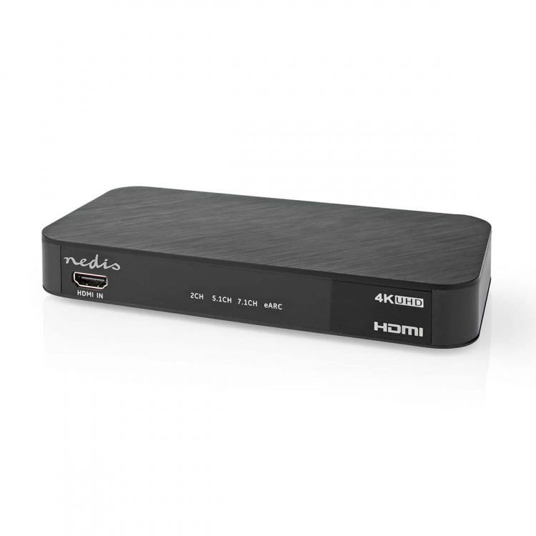 Nedis Digital Audio Omvandlare | Tvåvägs | Ingång för audio/video/dataanslutningar: DC Power / 1x HDMI™ Input | Audio / video / dataanslutningar utgång: 1x 3.5 mm / 1x TosLink / 3x HDMI™ Output | Automatisk / Knapp | Antracit
