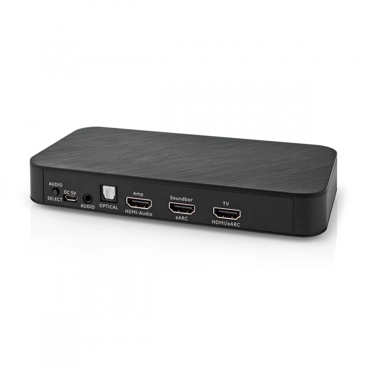 Nedis Digital Audio Omvandlare | Tvåvägs | Ingång för audio/video/dataanslutningar: DC Power / 1x HDMI™ Input | Audio / video / dataanslutningar utgång: 1x 3.5 mm / 1x TosLink / 3x HDMI™ Output | Automatisk / Knapp | Antracit