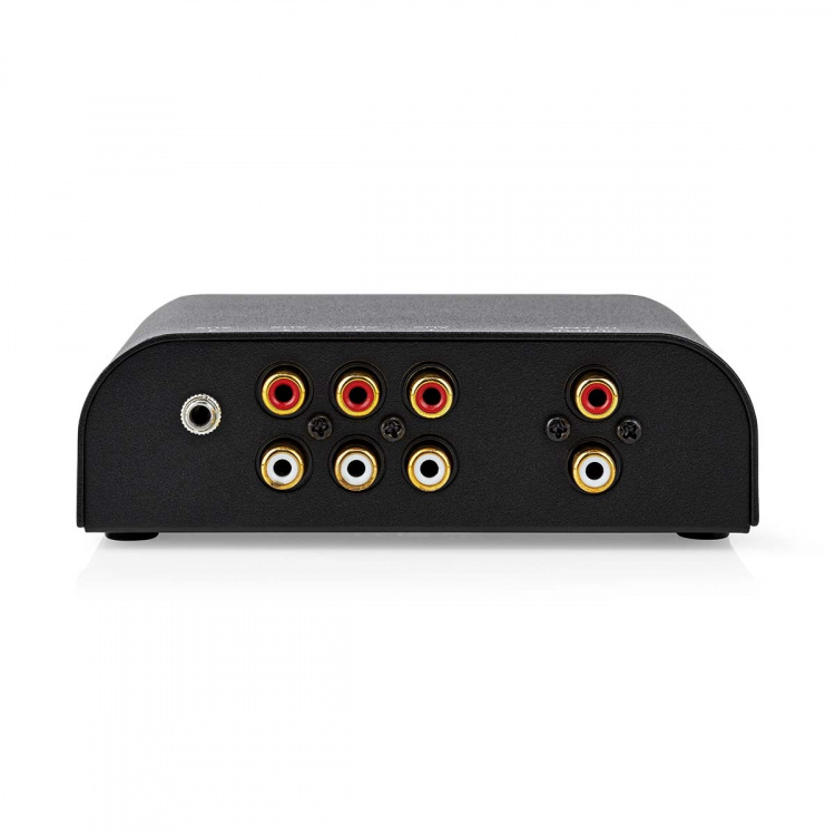 Nedis Analog Audio switch | 4-Port port(s) | Ingång för audio/video/dataanslutningar: 1x 3.5 mm Audio Input / 3x (2x RCA Female) | Audio / video / dataanslutningar utgång: 1x (2x RCA Female) | Instruktionsbok | Metall | Antracit Nedis Analog Audio switch | 4-Port port(s) | Ingång för audio/video/dataanslutningar: 1x 3.5 mm Audio Input / 3x (2x RCA Female) | Audio / video / dataanslutningar utgång: 1x (2x RCA Female) | Instruktionsbok | Metall | Antracit