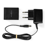 Nedis Digital Audio Switch | Tvåvägs | Ingång för audio/video/dataanslutningar: DC Power / 2x TosLink | Audio / video / dataanslutningar utgång: TosLink Female | Instruktionsbok / Omkopplare | Metall | Svart