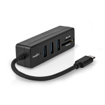 Nedis USB-hubb | 1x USB-C™ | 3x USB A Female | 5-Port port(s) | USB 3.2 Gen 1 | USB ström | 5 Gbps | SD & MicroSD Nedis USB-hubb | 1x USB-C™ | 3x USB A Female | 5-Port port(s) | USB 3.2 Gen 1 | USB ström | 5 Gbps | SD & MicroSD