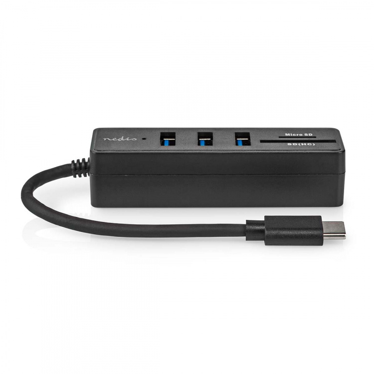 Nedis USB-hubb | 1x USB-C™ | 3x USB A Female | 5-Port port(s) | USB 3.2 Gen 1 | USB ström | 5 Gbps | SD & MicroSD Nedis USB-hubb | 1x USB-C™ | 3x USB A Female | 5-Port port(s) | USB 3.2 Gen 1 | USB ström | 5 Gbps | SD & MicroSD