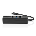 Nedis USB-hubb | 1x USB-C™ | 3x USB A Female | 5-Port port(s) | USB 3.2 Gen 1 | USB ström | 5 Gbps | SD & MicroSD Nedis USB-hubb | 1x USB-C™ | 3x USB A Female | 5-Port port(s) | USB 3.2 Gen 1 | USB ström | 5 Gbps | SD & MicroSD