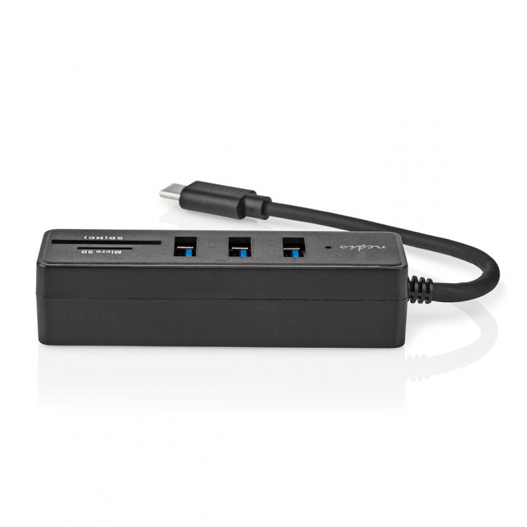 Nedis USB-hubb | 1x USB-C™ | 3x USB A Female | 5-Port port(s) | USB 3.2 Gen 1 | USB ström | 5 Gbps | SD & MicroSD Nedis USB-hubb | 1x USB-C™ | 3x USB A Female | 5-Port port(s) | USB 3.2 Gen 1 | USB ström | 5 Gbps | SD & MicroSD
