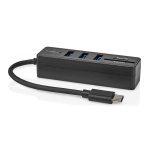 Nedis USB-hubb | 1x USB-C™ | 3x USB A Female | 5-Port port(s) | USB 3.2 Gen 1 | USB ström | 5 Gbps | SD & MicroSD Nedis USB-hubb | 1x USB-C™ | 3x USB A Female | 5-Port port(s) | USB 3.2 Gen 1 | USB ström | 5 Gbps | SD & MicroSD