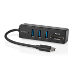 Nedis USB-hubb | 1x USB-C™ | 3x USB A Female | 5-Port port(s) | USB 3.2 Gen 1 | USB ström | 5 Gbps | SD & MicroSD Nedis USB-hubb | 1x USB-C™ | 3x USB A Female | 5-Port port(s) | USB 3.2 Gen 1 | USB ström | 5 Gbps | SD & MicroSD