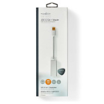 Nedis USB-nätverkskort | USB 3.2 Gen 1 | 1 Gbps | USB-A Hane | RJ45 Hona | 0.20 m | Rund | Guldplaterad | Bar koppar | Silver | Kartong med täckt fönster