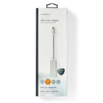 Nedis USB-nätverkskort | USB 3.2 Gen 1 | 1 Gbps | USB-C™ Hane | RJ45 Hona | 0.20 m | Rund | Guldplaterad | Förtent Koppar | Silver | Kartong med täckt fönster Nedis USB-nätverkskort | USB 3.2 Gen 1 | 1 Gbps | USB-C™ Hane | RJ45 Hona | 0.20 m | Rund | Guldplaterad | Förtent Koppar | Silver | Kartong med täckt fönster