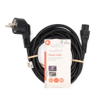 Nedis Strömkabel | Strömkontakt Hane | IEC-320-C5 | Vinklat | Rak | Nickelplaterad | 3.00 m | Rund | PVC | Svart | Label Nedis Strömkabel | Strömkontakt Hane | IEC-320-C5 | Vinklat | Rak | Nickelplaterad | 3.00 m | Rund | PVC | Svart | Label