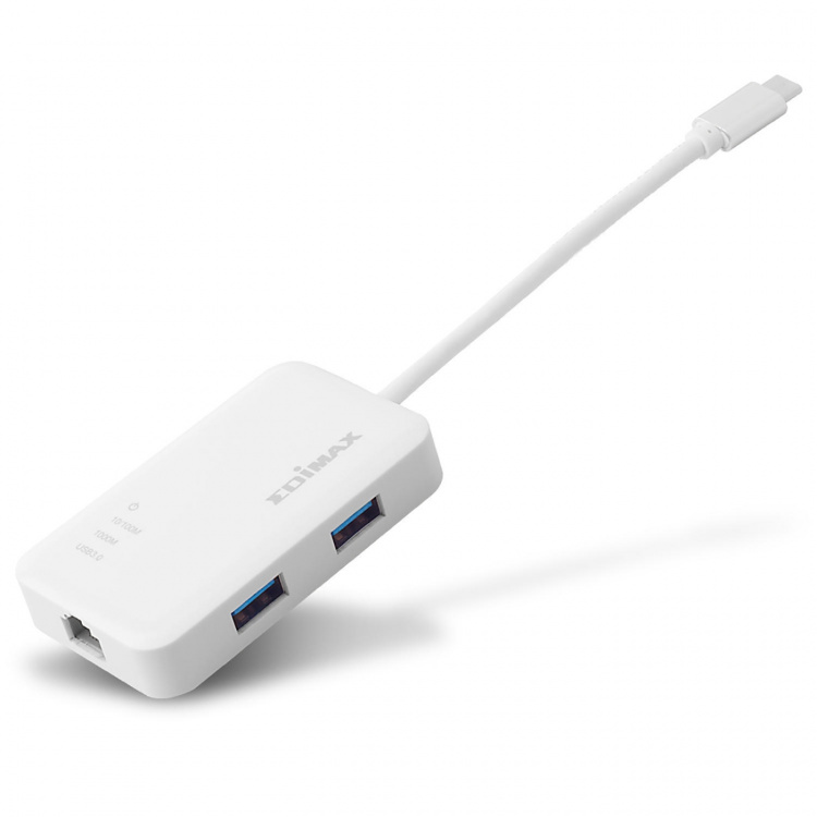 Edimax USB-C till 3-portars USB 3.0 Gigabit Ethernet Hub